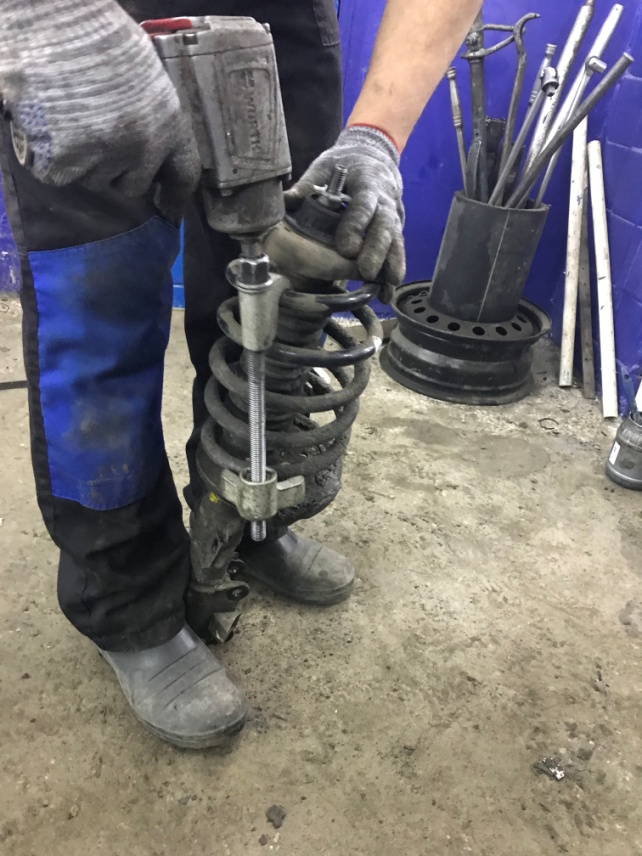 замена амортизаторов автомобиля Вольво